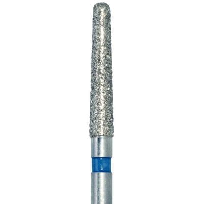 Meisinger 852-018-FG Diamond Bur, FG, Medium Grit, Blue Ring, Round End Taper (Cone), 1.8 mm Head Diameter, 10.0 mm Head Length, 5/Pkg thumbnail 8