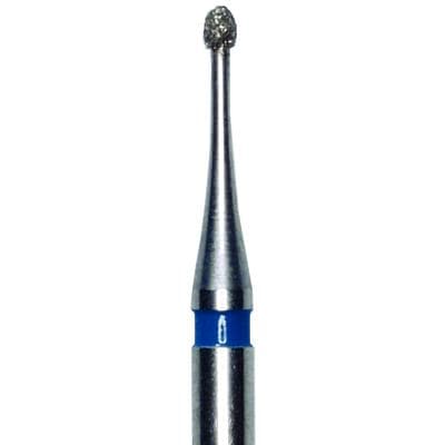 Meisinger FG Microdia Diamond Bur, Egg/Football Shape, Medium Grit, 0.9 mm Diameter, Friction Grip, 5/Pack, M833-009 thumbnail 6