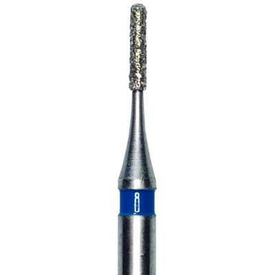 Meisinger FG Microdia Diamond Bur, M880-007, Round End Cylinder, 0.7 mm Diameter, Medium Grit, Blue Ring, Friction Grip, 5/Pack thumbnail 6