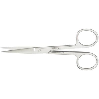 Miltex Surgical Scissors, 4-1/2" Straight, Sharp/Sharp, Stainless Steel, Each thumbnail 10