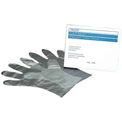 Plasdent Latindo Disposable Plastic Overgloves, Small, Clear, Ambidextrous, 100/Box, 900LX-S thumbnail 6