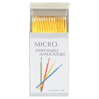 Plasdent Micro Disposable Applicators, Yellow, 2.0mm, 144/Pkg thumbnail 4