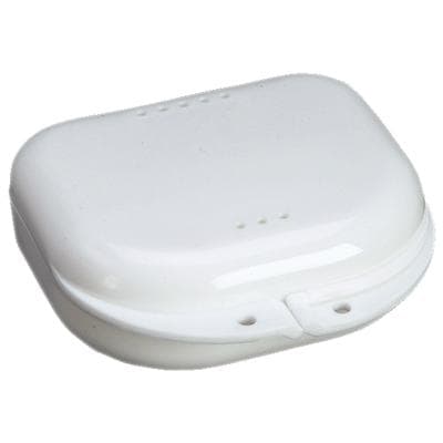 Plasdent Chroma Retainer Box, Hard Plastic, Vented, White, 3-1/8" x 3" x 1", 12/Pk, CR2000-1N thumbnail 9