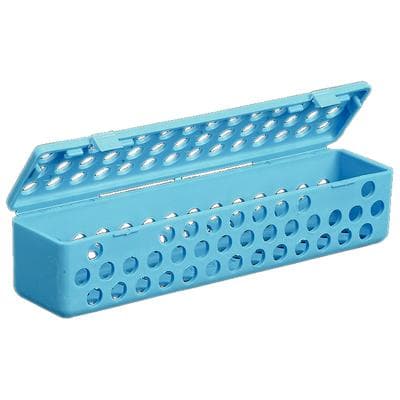 Plasdent Instrument Steri Container, with Snap Shut Hinged Lid, 8" x 1 3/4" x 1 3/4", Neon Blue, 1/Pk, 203SCS-2 thumbnail 9