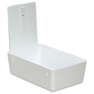 Plasdent Lab Pan, White Plastic with Center Clip, 7-3/8" x 4-5/8" x 2-3/8", 1/Pkg, 205LP-1 thumbnail 4