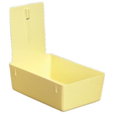 Plasdent Lab Pan, Yellow, 4-5/8" W x 7-3/8" H x 2-3/8" D, with Plastic Clip, 205LP3 thumbnail 2