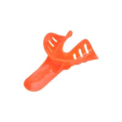 Excellent-Colors Ortho Impression Trays, Child, Lower #2, Medium, Orange, Perforated, Disposable, 25/Pk, ITO-2L thumbnail 13