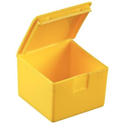 Plasdent 1" Dental Box, Neon Yellow, 1000/Pkg - 1" Dental Box – 1000/Pkg - Neon Yellow - Image 1