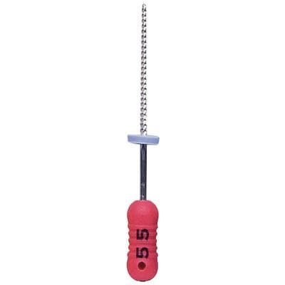 Premier K-File #55 (Red), 25mm, Stainless Steel, ISO Color-Coded, with Endo Stops, 6/Pkg, #9053241 thumbnail 7