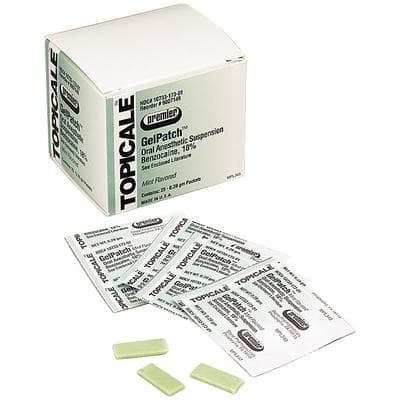 Topicale GelPatch Topical Anesthetic Patch, 18% Benzocaine, Mint, 25/Box, 9007149 thumbnail 17
