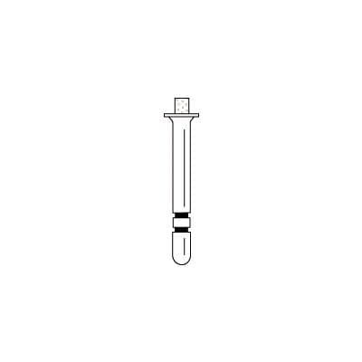 Two Striper Diamond Bur, FG, Depth-Cut, DC1.5, Coarse, Green, 1.2 mm Diameter, 1.5 mm Length, 5/Pk, 2015803 thumbnail 10