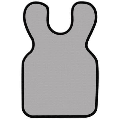 Cling Shield Adult Vinyl X-Ray Apron, No Collar, 22 1/4" x 24 1/4", 0.3 mm Lead Equivalent, Grey, 1/Pk, 20-GREY thumbnail 8