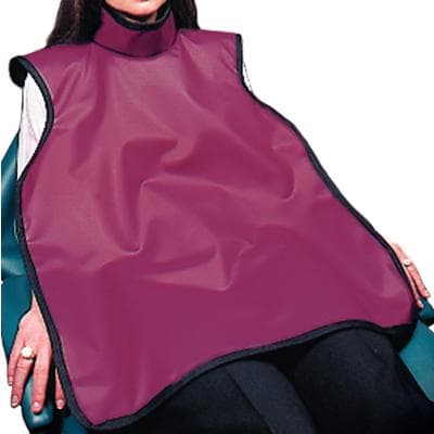 Cling Shield® Protectall Lead-Lined Vinyl X-ray Apron, Adult, Mauve, with Neck Collar, 0.3 mm Lead Equivalency, 22-1/4" x 25-1/2" thumbnail 5