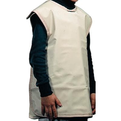 Palmero Cling Shield Adult Pano Dual X-Ray Apron, 0.3mm Lead, Beige Vinyl, No Collar, 22 1/2" x 26 1/2", 26BEIGE thumbnail 5
