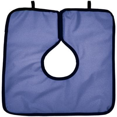 Cling Shield® Pan-A-Cape Lead-Free Pano Cape Apron, Blue, 0.3 mm Lead Equivalency, 23-1/2" x 7-1/2", 1/Pkg thumbnail 3