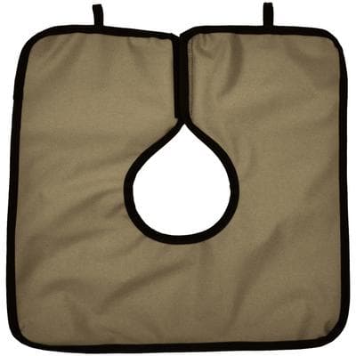 Cling Shield® Lead-Free Pano Cape Apron, Panoramic Poncho, Beige, 23.5" x 7.5", 0.3 mm Lead Equivalency, 1/Each thumbnail 3