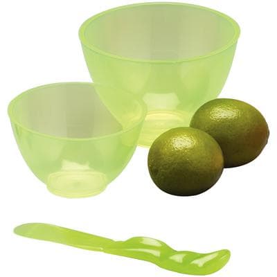 Candeez Lime Green Scented Flexible Mixing Bowl, Large, 600cc, 1531LG thumbnail 5