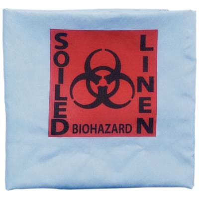 HPTC Laundry Bag with Biohazard Symbol, Reusable, Nylon, Fluid-Resistant, 30" x 40" thumbnail 4