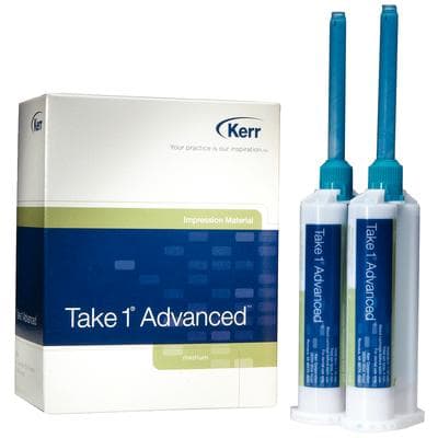 Kerr Take 1 Advanced VPS Impression Material, Medium/Monophase Body, Fast Set, Light Blue, 24 x 50 ml Cartridges, #33960 thumbnail 11