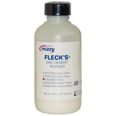 Fleck's Zinc Phosphate Cement Powder, Yellow, 8 oz Bottle, 6055800 thumbnail 6