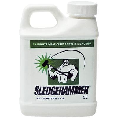 Sledgehammer Heat Cure Denture Acrylic Liquid, 8 Ounce Bottle thumbnail 4