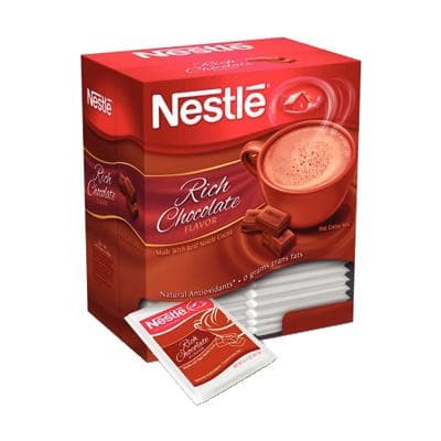 Nestlé Hot Cocoa Mix Rich Chocolate Single Serve Packets, 0.71 oz, 50/Pack, NES 25485 thumbnail 2