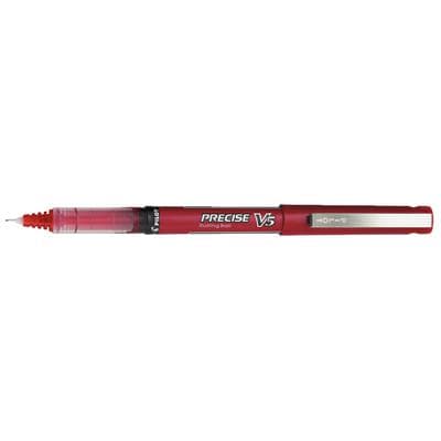 Pilot Precise V5 Rolling Ball Stick Pen, Extra Fine 0.5mm, Red Ink, 12/Box (PIL 35336) thumbnail 2