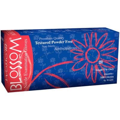 Blossom® Nitrile Exam Gloves, Powder Free, Non-Sterile, Small, Dark Blue, 100/Box, BM 41326-N-PF thumbnail 3