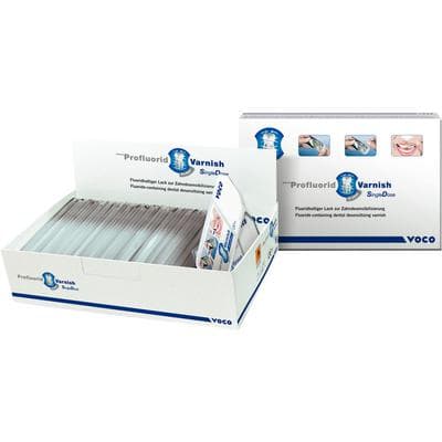 VOCO Profluorid 5% Sodium Fluoride Varnish, Melon, Kid-Sized Single Dose, 0.25 mL, White, 50/Pkg, 1268 thumbnail 13