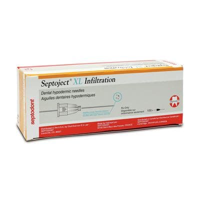 Septoject XL Dental Needle, 27 Gauge Short (25mm), Infiltration, Sterile, 100/Box, 01-N1500 thumbnail 19
