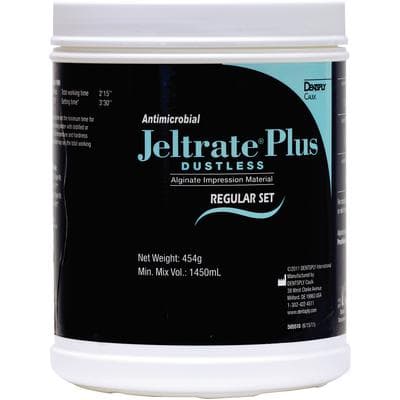 Jeltrate Plus Antimicrobial Dustless Alginate Impression Material, Regular Set, 1 lb Canister, 605502 thumbnail 14