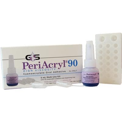 PeriAcryl 90 High Viscosity Oral Tissue Adhesive, 5 mL Multi-Use Kit, Violet, P-ACRYL5(V)HV thumbnail 5