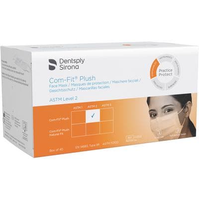 Com-Fit® Plush Surgical Face Mask, ASTM Level 2, White, Ear Loop, Non-Sterile, 40/Box, CFP-2 thumbnail 11
