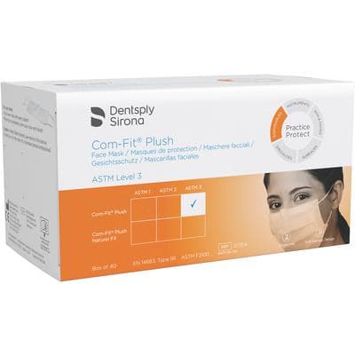 Com-Fit® Plush Surgical Face Mask, ASTM Level 3, White, Ear Loop, 40/Box, CFP-3 thumbnail 11