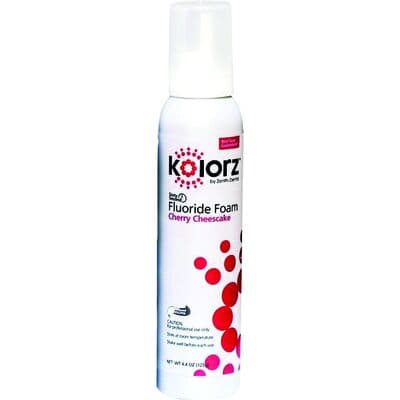 Kolorz Sixty-Second Fluoride Foam, Cherry Cheesecake, 1.23% APF, 4.4 oz Can, 766202 thumbnail 10