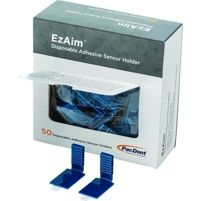 Pac-Dent EzAim Individually Cut Adhesive Sensor Holder, Anterior, Blue, 50/Pk, 131116 thumbnail 16
