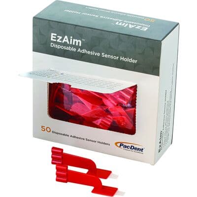 Pac-Dent EzAim Individually Cut Adhesive Sensor Holder, Bitewing, Red, 50/Pk, 131118 thumbnail 15