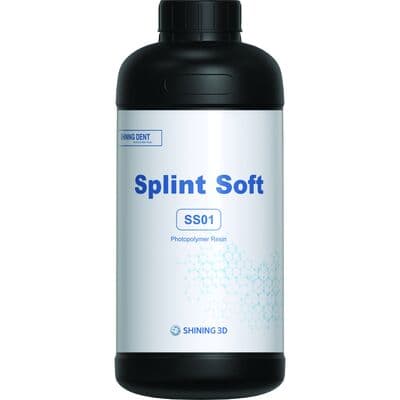 Shining 3D Splint Soft Resin SS01, Clear, 1 kg Bottle thumbnail 2