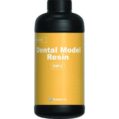 Shining 3D Dental Model Resin Yellow DM12, 1 kg Bottle thumbnail 2