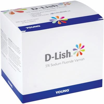 D-Lish Plus 5% Sodium Fluoride Varnish, Arctic Mint, 0.4 mL Unit Dose, 200/Box thumbnail 8