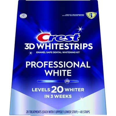 Crest 3D Whitestrips Professional White, 20 Treatments (40 Strips), 8 Kits/Case, 80816538 thumbnail 6