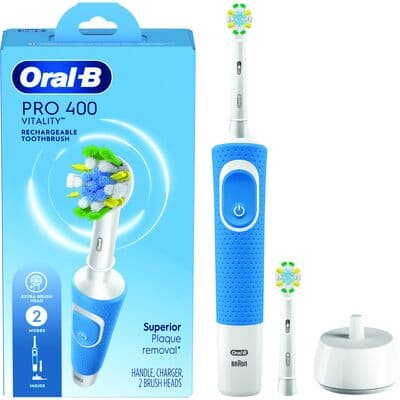 Oral-B Vitality PRO 400 Floss Action Electric Rechargeable Toothbrush Kit - Oral-B Vitality PRO 400 Floss Action Electric Rechargeable Toothbrush Kit - Oral-B Vitality PRO 400 Floss Action Electric Rechargeable Toothbrush Kit - Image 1