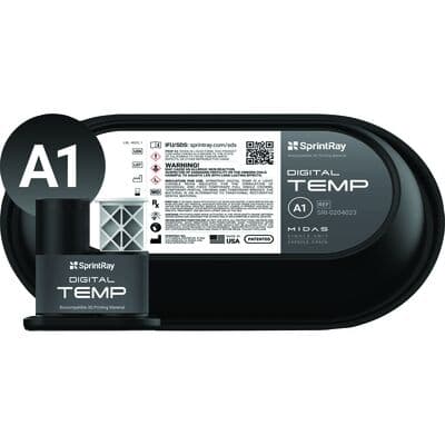 SprintRay Digital Temp 3D Printing Resin, Shade A1, 250g Bottle thumbnail 6