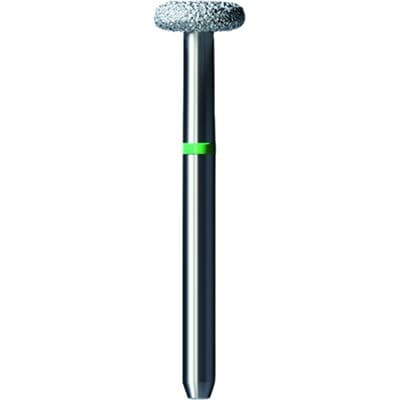 Shofu Pro-Cut Diamond Bur, FG, Coarse, Green Ring, Wheel Shape, 4.5 mm Diameter x 1.7 mm Length, 5/Pkg, D038C - Pro-Cut Diamond Burs – FG, Coarse, Green, Wheel, 5/Pkg - 4.5 mm Diameter, 1.7 mm Length - Image 1