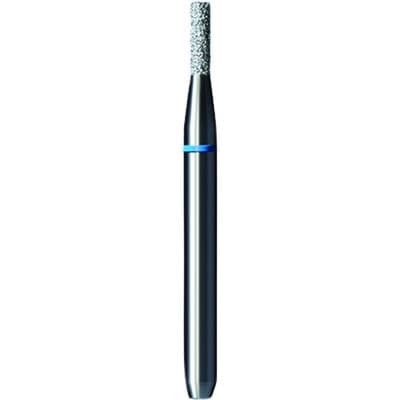 Shofu Pro-Cut Diamond Bur FG, Medium Grit, Blue Ring, Cylinder, 1 mm Diameter x 3.7 mm Length, 5/Pkg, D043M - Pro-Cut Diamond Burs – FG, Medium, Blue, Cylinder, 5/Pkg - # D043M, 1 mm Diameter, 3.7 mm Length - Image 1