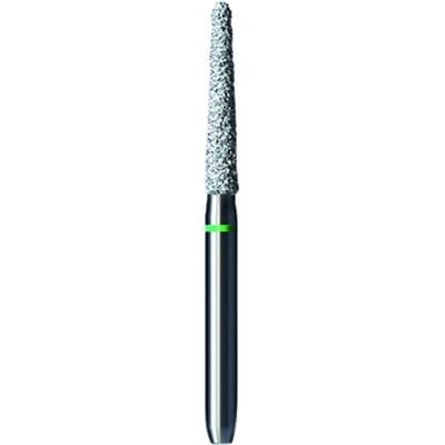 Shofu Pro-Cut Diamond Burs – FG, Coarse, Green, Round End Taper, 5/Pkg - # D110C, 1.7 mm Diameter, 9.3 mm Length - Pro-Cut Diamond Burs – FG, Coarse, Green, Round End Taper, 5/Pkg - # D110C, 1.7 mm Diameter, 9.3 mm Length - Image 1