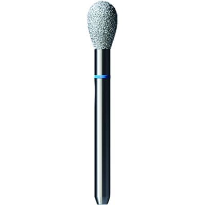 Shofu Pro-Cut Diamond Burs, FG, Medium Grit, Blue Ring, Pear Shape, 3.1 mm Diameter x 4.7 mm Length, 5/Pkg - Pro-Cut Diamond Burs – FG, Medium, Blue, Pear, 5/Pkg - 3.1 mm Diameter, 4.7 mm Length - Image 1