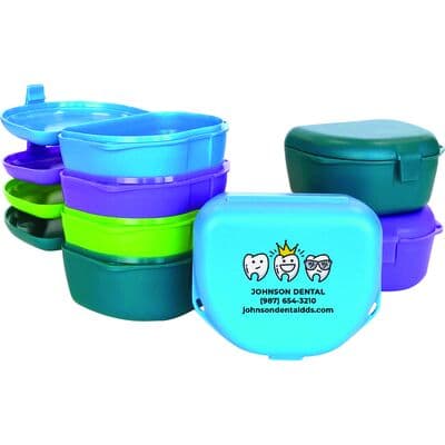 Zirc Imprinted Retainer Box, 1-1/2" Deep, Assorted Vibrant Colors, 144/Pkg, 25V550 thumbnail 4