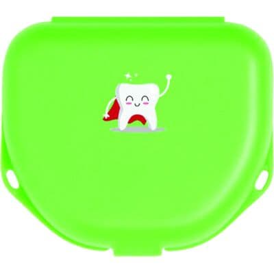 Zirc Imprinted Retainer Box, 1.5" Deep, Neon Green, 144/Pkg, 25V550P thumbnail 3