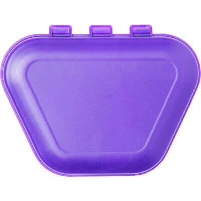 Zirc Imprinted Denture Box, Plum, 4-3/8" x 3-3/8" x 2", 144/Pack, 30V800E thumbnail 4